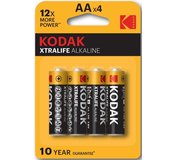 Kodak Xtralife LR 06 alkalická batéria 4ks
