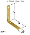 Domax KW7 Uholníková spojka 150x150x25x5mm