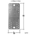 Domax LP5 Dierovaný plech 180x65mm