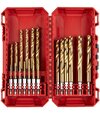 Milwaukee Sada vrtákov do kovu Red Hex Shockwave HSS-G Tin, 19ks