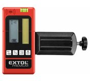 Extol Premium Prijímač laserový pre červený a zelený laser zvuková a svetelná signalizácia