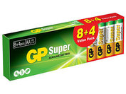 GP Super Batéria alkalická AA 8+4ks