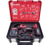 Set Worcraft XCUBE003 Toolbox uhlová brúska CAG-S20LiBS 125mm 2x 4.0Ah akumulátor 1x nabíjačka