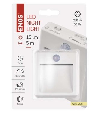 Svietidlo nočné  SMD LED s PIR 230V, P3319