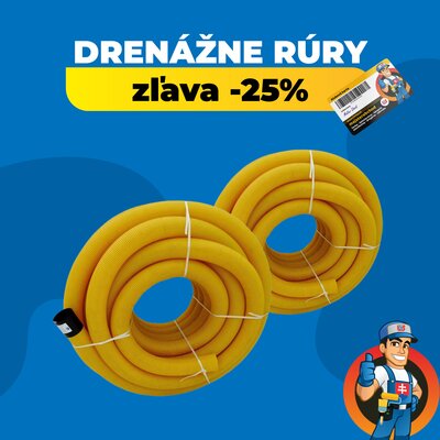 Drenážne rúry s majsterkartou -25%