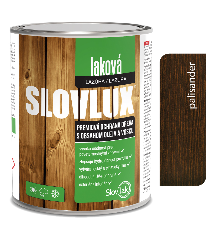 Slovlak Slovlux Laková lazúra 0022 Palisander 0,7l