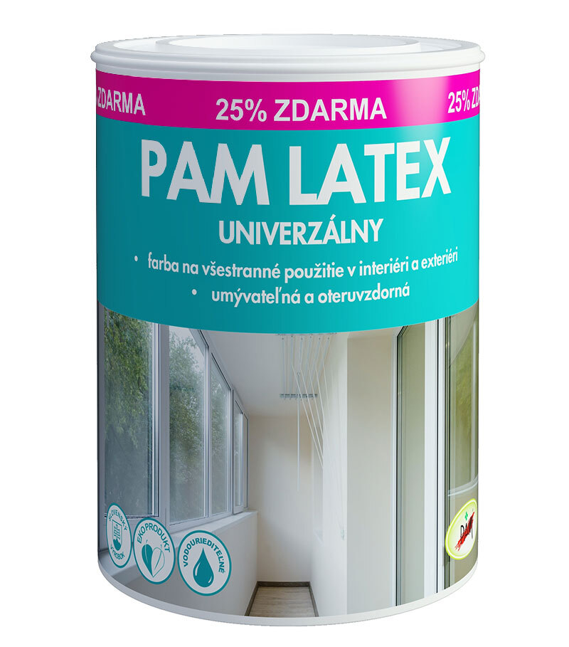 Pam Latex univerzál 0,8kg+0,2kg zdarma - Latexový náter