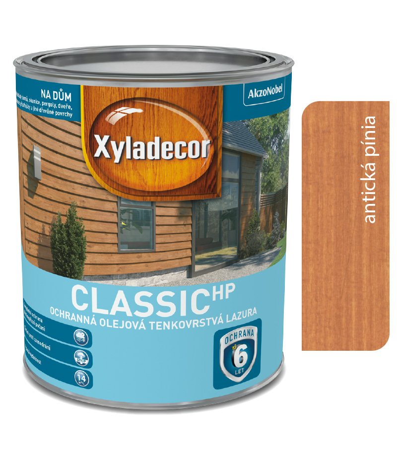 Xyladecor Tenkovrstvá lazúra classic HP antická pinia 2,5l