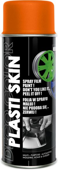 Deco color Plasti Skin, Fólia v spreji - RAL 2004 oranžový 400ml