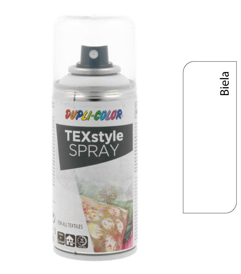 Dupli-color TEXstyle 150ml biela - farba na textil