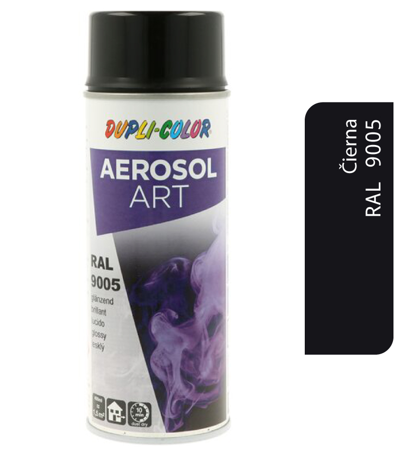 Dupli-color Aerosol Art RAL9005 400ml - čierna