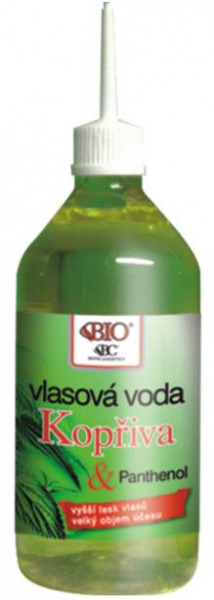 Bione cosmetics Vlasová voda s panthenolom a žihľavou pre väčší lesk vlasov 220ml