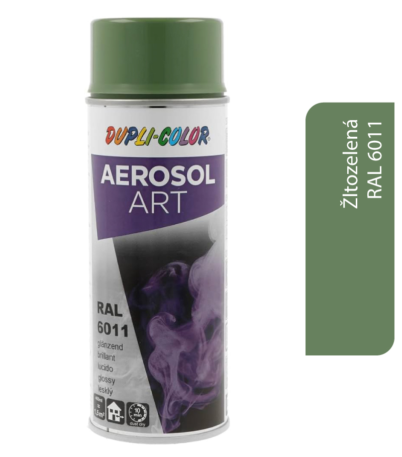 Dupli-color Aerosol Art RAL6011 400ml - žltozelená