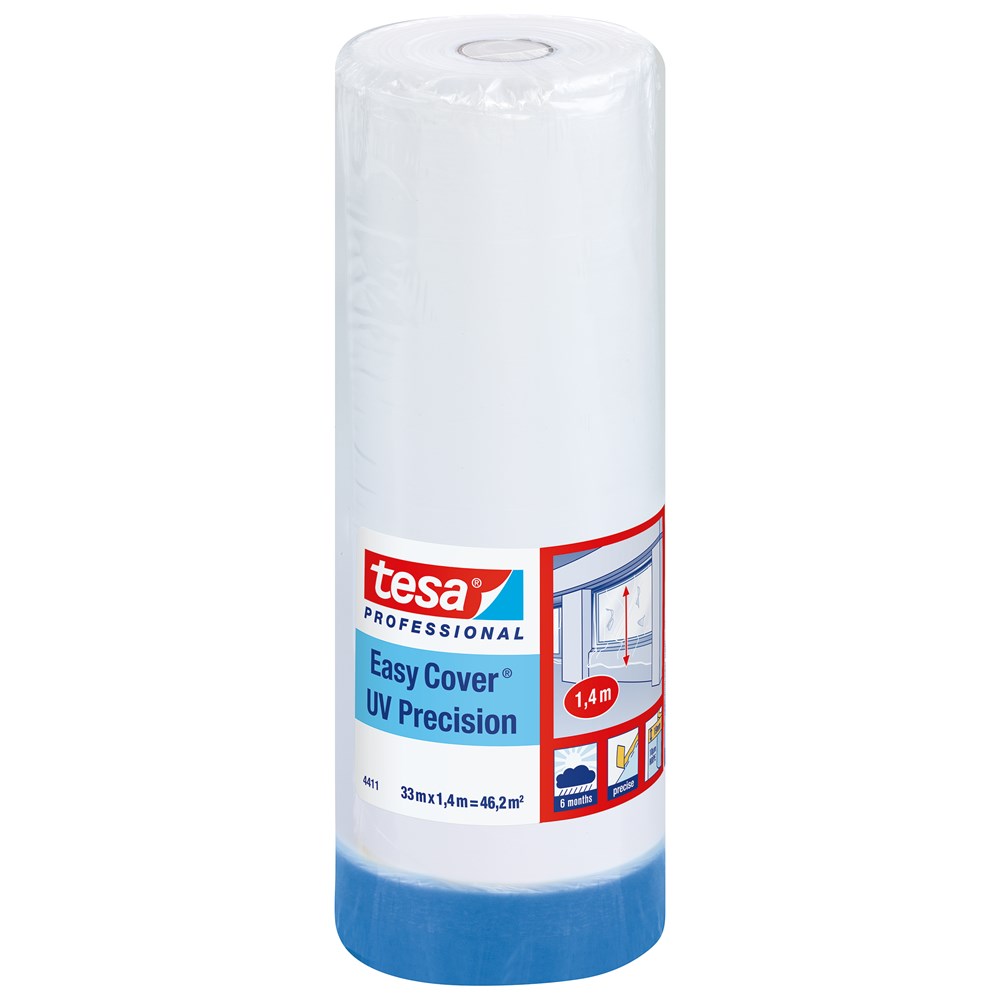 Tesa tape Tesa 4411 Easy Cover Zakrývacia fólia s páskou UV Precision 1400mmx33m