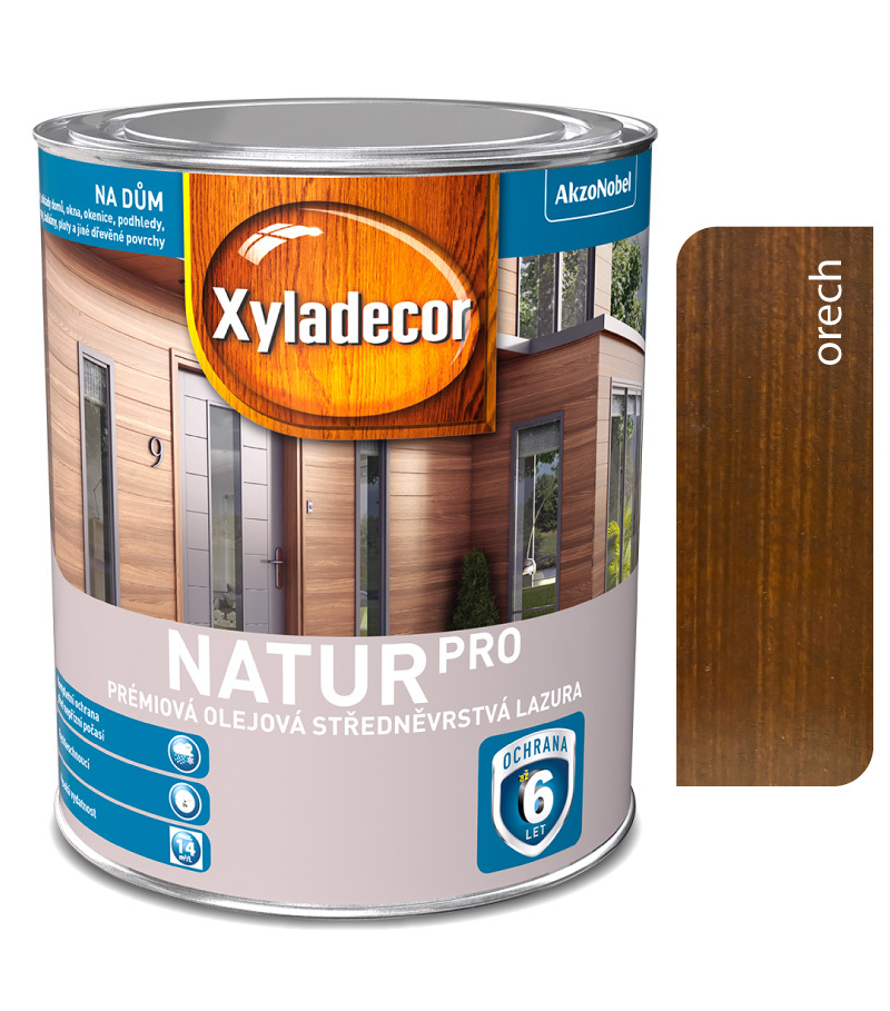 Xyladecor Natur Pro orech 0,75l - olejová strednovrstvá lazúra