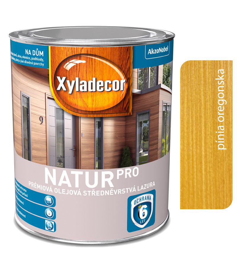 Xyladecor Natur Pro oregonská pínia 2,5l - olejová strednovrstvá lazúra