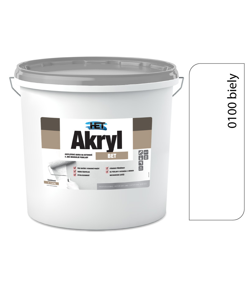 Het Akryl BET 0100 biela 12kg