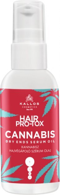 Kallos Pre-Tox Sérum na vlasy Konopné na suché končeky vlasov (Dry Ends Serum Oil) 50ml