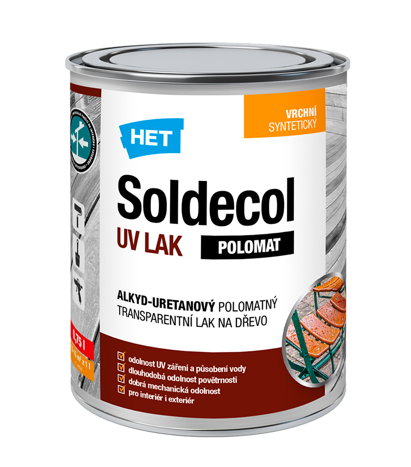 Het Soldecol UV lak polomat 2.5l